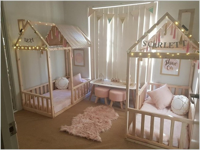 Thiết kế nội thất phòng ngủ cho bé sinh đôi 1