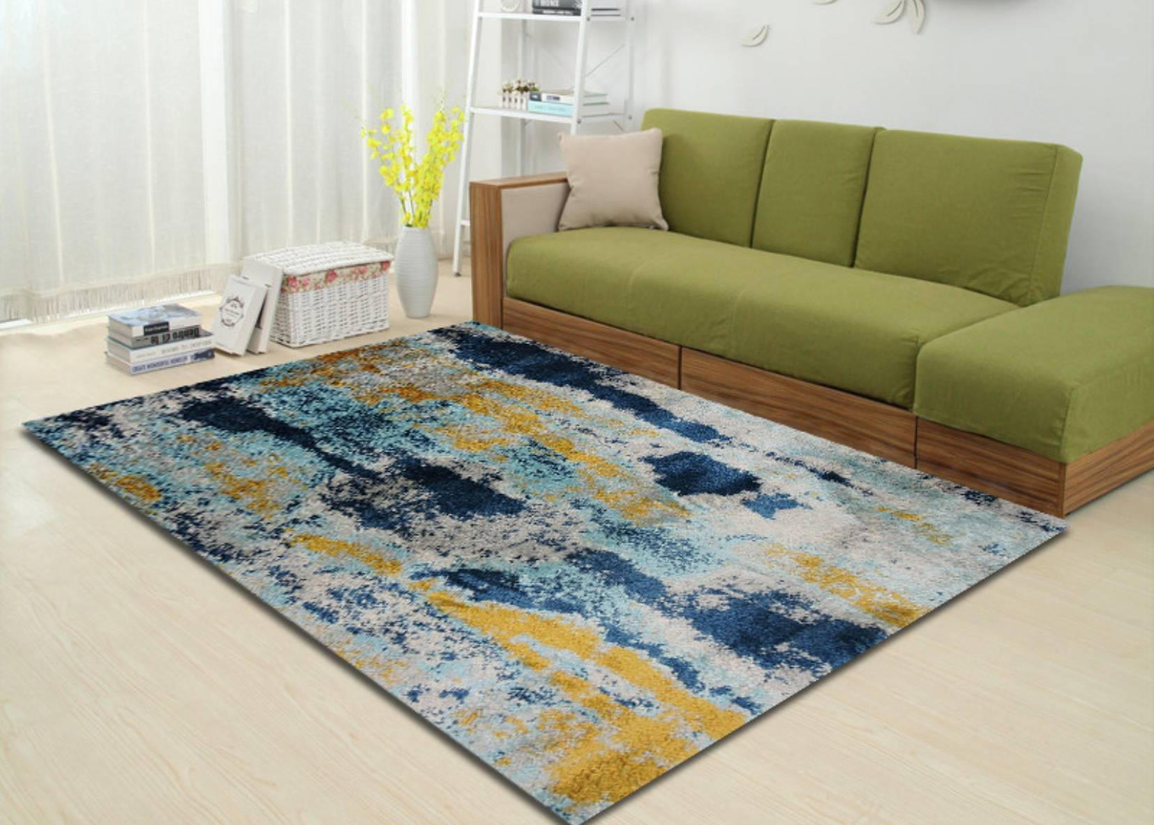 Thảm lông xù F0001 trang trí nội thất phòng khách